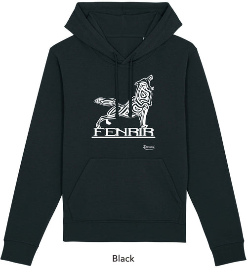 Felpa da Uomo con Cappuccio Stampa Fenrir Hoodie DREAMERS Brand