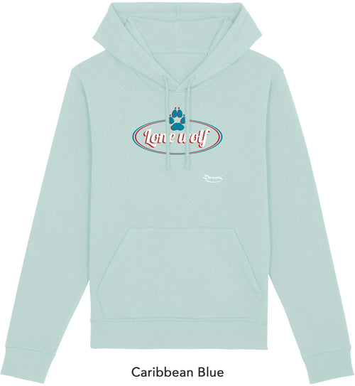 Felpa da Uomo con Cappuccio Stampa Lone Wolf Hoodie DREAMERS Brand