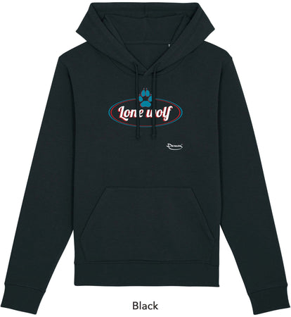 Felpa da Uomo con Cappuccio Stampa "Lone Wolf" Hoodie DREAMERS Brand