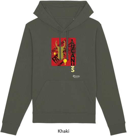 Felpa da Uomo con Cappuccio Stampa Lucanus Hoodie DREAMERS Brand