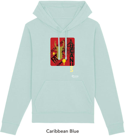 Felpa da Uomo con Cappuccio Stampa "Lucanus" Hoodie DREAMERS Brand