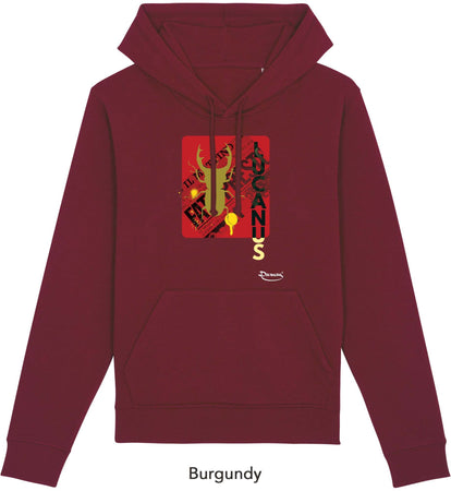 Felpa da Uomo con Cappuccio Stampa "Lucanus" Hoodie DREAMERS Brand