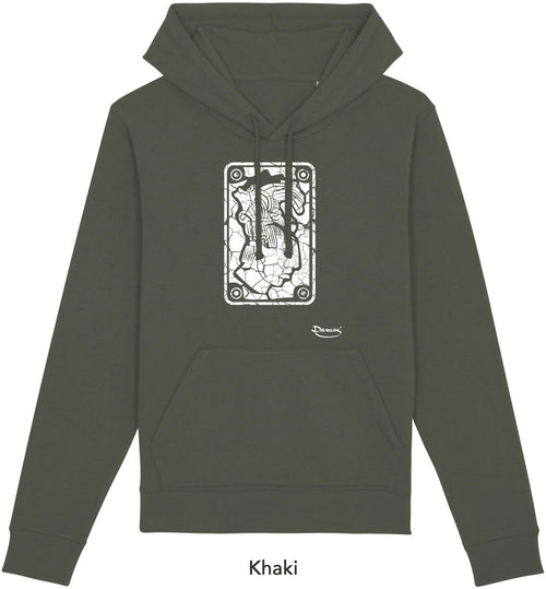 Felpa da Uomo con Cappuccio Stampa Mayan 2 Hoodie DREAMERS Brand