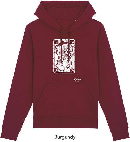 Felpa da Uomo con Cappuccio Stampa Mayan 2 Hoodie DREAMERS Brand