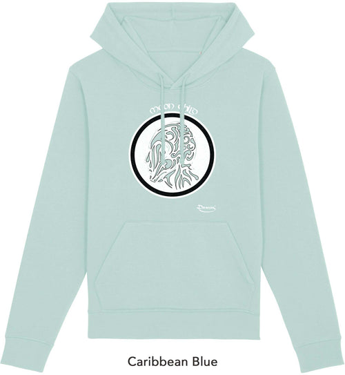 Felpa da Uomo con Cappuccio Stampa Moonchild Hoodie DREAMERS Brand