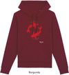 Felpa da Uomo con Cappuccio Stampa Red Fishes Hoodie DREAMERS Brand