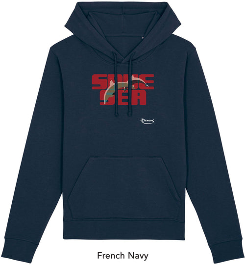 Felpa da Uomo con Cappuccio Stampa Save Sea Hoodie DREAMERS Brand