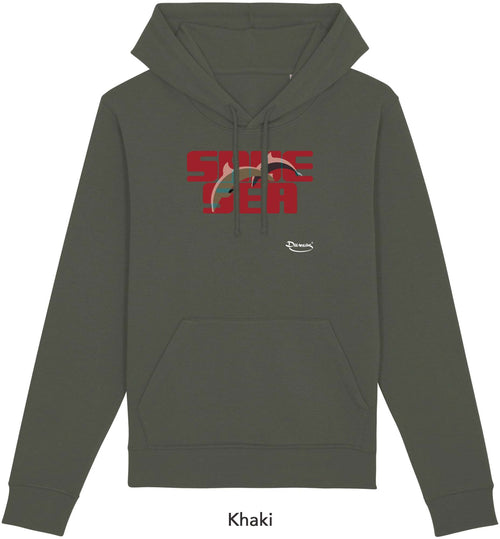 Felpa da Uomo con Cappuccio Stampa Save Sea Hoodie DREAMERS Brand