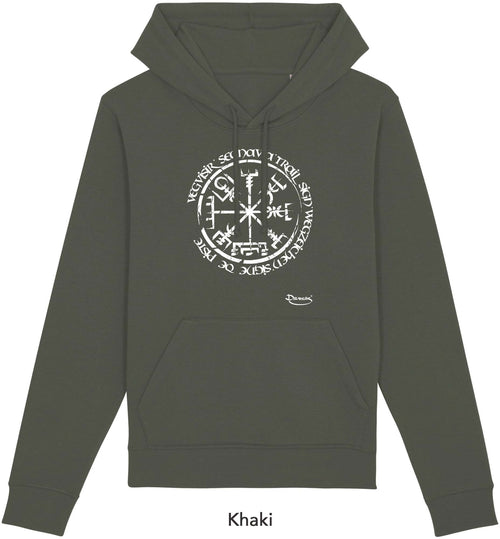 Felpa da Uomo con Cappuccio Stampa Vegvisir Hoodie DREAMERS Brand
