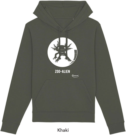 Felpa da Uomo con Cappuccio Stampa Zoo-Alien Hoodie DREAMERS Brand