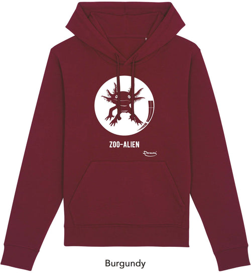 Felpa da Uomo con Cappuccio Stampa Zoo-Alien Hoodie DREAMERS Brand