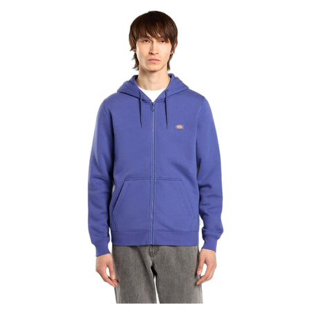DICKIES felpa dickies oakport zip hoodie - skipper blue da uomo