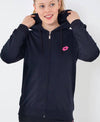 Felpa Donna con Cappuccio Full Zip Cotone Felpato Sportiva per Allenamento e Training Lotto Blu o Nera Tasche Laterali Felpa Donna Blu - Nera L'Orchidea - Siderno, Commerciovirtuoso.it