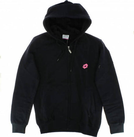 Felpa Donna con Cappuccio Full Zip Cotone Felpato Sportiva per Allenamento e Training Lotto Blu o Nera Tasche Laterali Felpa Donna Blu - Nera L'Orchidea - Siderno, Commerciovirtuoso.it