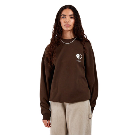 DRDENIM felpa dr.denim kenan sweatshirt - marrone da uomo