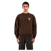 DRDENIM felpa dr.denim kenan sweatshirt - marrone da uomo