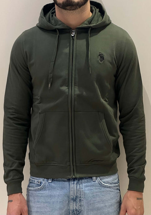 Felpa ful zip cappuccio verde militare Moda/Donna/Abbigliamento/Felpe/Felpe con cappuccio Kanal 32 - Santa Maria di Licodia, Commerciovirtuoso.it