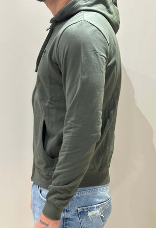 Felpa ful zip cappuccio verde militare Moda/Donna/Abbigliamento/Felpe/Felpe con cappuccio Kanal 32 - Santa Maria di Licodia, Commerciovirtuoso.it