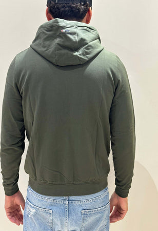 Felpa ful zip cappuccio verde militare Moda/Donna/Abbigliamento/Felpe/Felpe con cappuccio Kanal 32 - Santa Maria di Licodia, Commerciovirtuoso.it