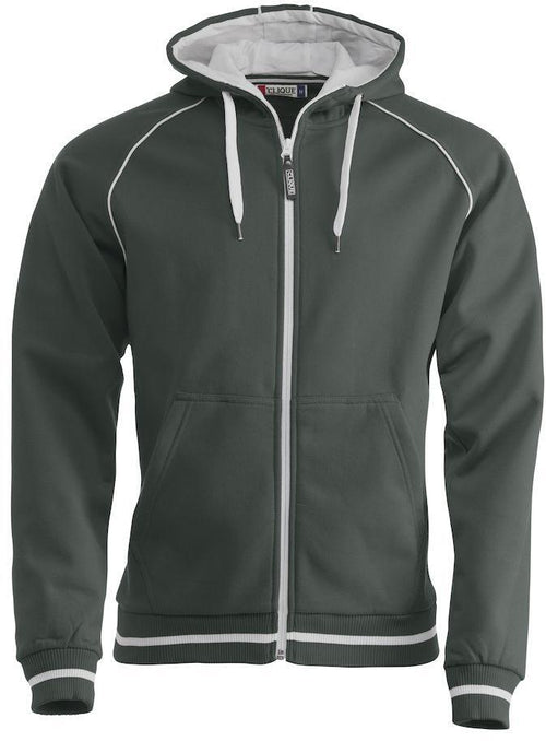 Felpa Gerry Grigio Giacca in Felpa Pesante con Cerniera Cappuccio Tasche con Zip