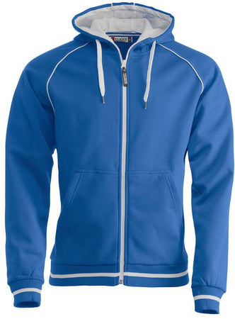 Felpa Gerry Royal Azzurro Giacca in Felpa Pesante con Cerniera Cappuccio Tasche con Zip