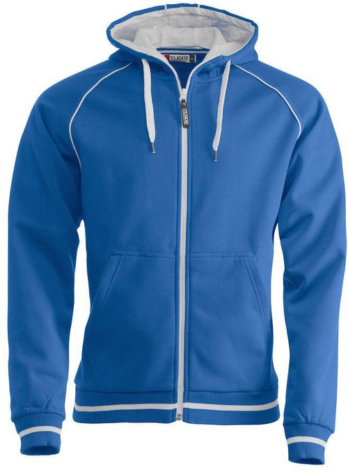 Felpa Gerry Royal Azzurro Giacca in Felpa Pesante con Cerniera Cappuccio Tasche con Zip