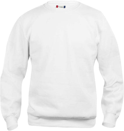 Felpa Girocollo Basic Bianco Bambino