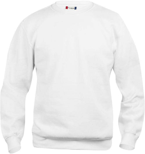 Felpa Girocollo Basic Bianco Bambino