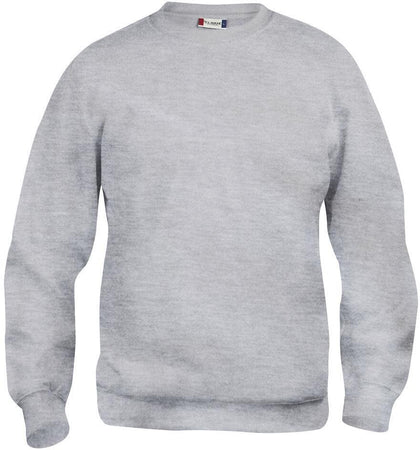 Felpa Girocollo Basic Grigio Melange Bambino