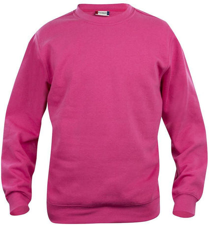 Felpa Girocollo Basic Lampone Bambino