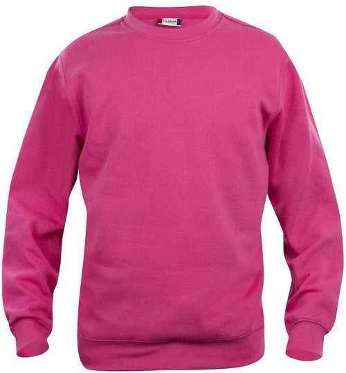 Felpa Girocollo Basic Lampone Bambino