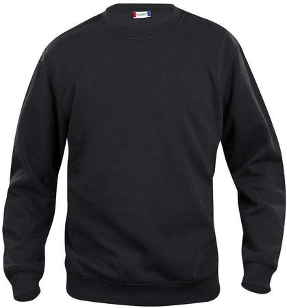 Felpa Girocollo Basic Nero Bambino