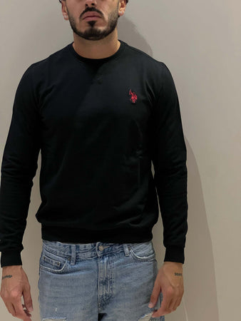 Felpa girocollo  nero Moda/Uomo/Abbigliamento/Felpe/Felpe senza cappuccio Kanal 32 - Santa Maria di Licodia, Commerciovirtuoso.it