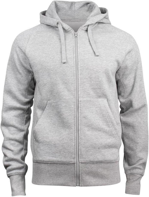 Felpa Harper Grigio Melange Felpa con Cerniera Cappuccio