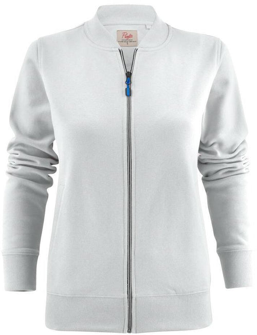 Felpa Javelin Bianco Collo Coreana Felpa Donna con Cerniera Tasche