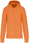 Felpa Kariban Bio Light Orange Zip/Cappuccio Uomo 280 grammi