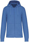 Felpa Kariban Bio Light Royal Blue Zip/Cappuccio Uomo 280 grammi