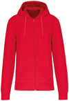 Felpa Kariban Bio Red Zip/Cappuccio Uomo 280 grammi