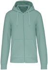 Felpa Kariban Bio Sage Zip/Cappuccio Uomo 280 grammi