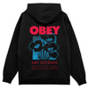 OBEY felpa obey art studio flowers fleece - black da uomo
