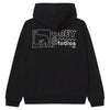 OBEY felpa obey nico extra heavy hood fleece - black da uomo