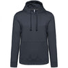 Felpa Premium Antracite Felpa Unisex con Cappuccio Tascone Marsupio