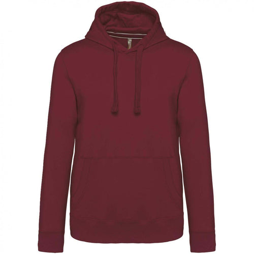 Felpa Premium Bordeaux Felpa con Cappuccio Tascone Marsupio