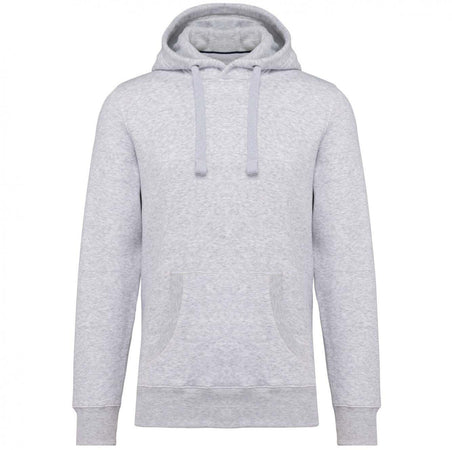 Felpa Premium Cenere Grigio Felpa Unisex con Cappuccio Tascone Marsupio