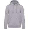 Felpa Premium Grigio Melange Felpa Unisex con Cappuccio Tascone Marsupio