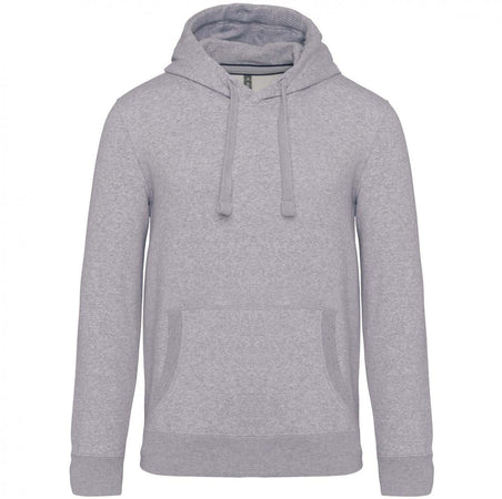 Felpa Premium Grigio Melange Felpa Unisex con Cappuccio Tascone Marsupio