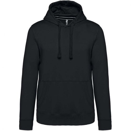 Felpa Premium Nero Felpa Unisex con Cappuccio Tascone Marsupio