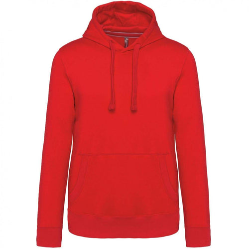 Felpa Premium Rosso Felpa Unisex con Cappuccio Tascone Marsupio