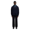 SELECTED HOMME felpa selected homme relax aron ls half zip sweat - navy da uomo