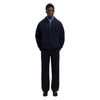 SELECTED HOMME felpa selected homme relax aron ls half zip sweat - navy da uomo
